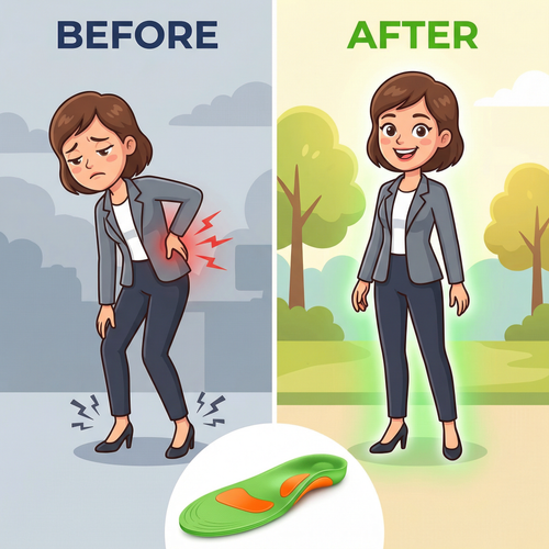 Orthotic Shoe Insoles Inserts Flat Feet High Arch Support For Plantar